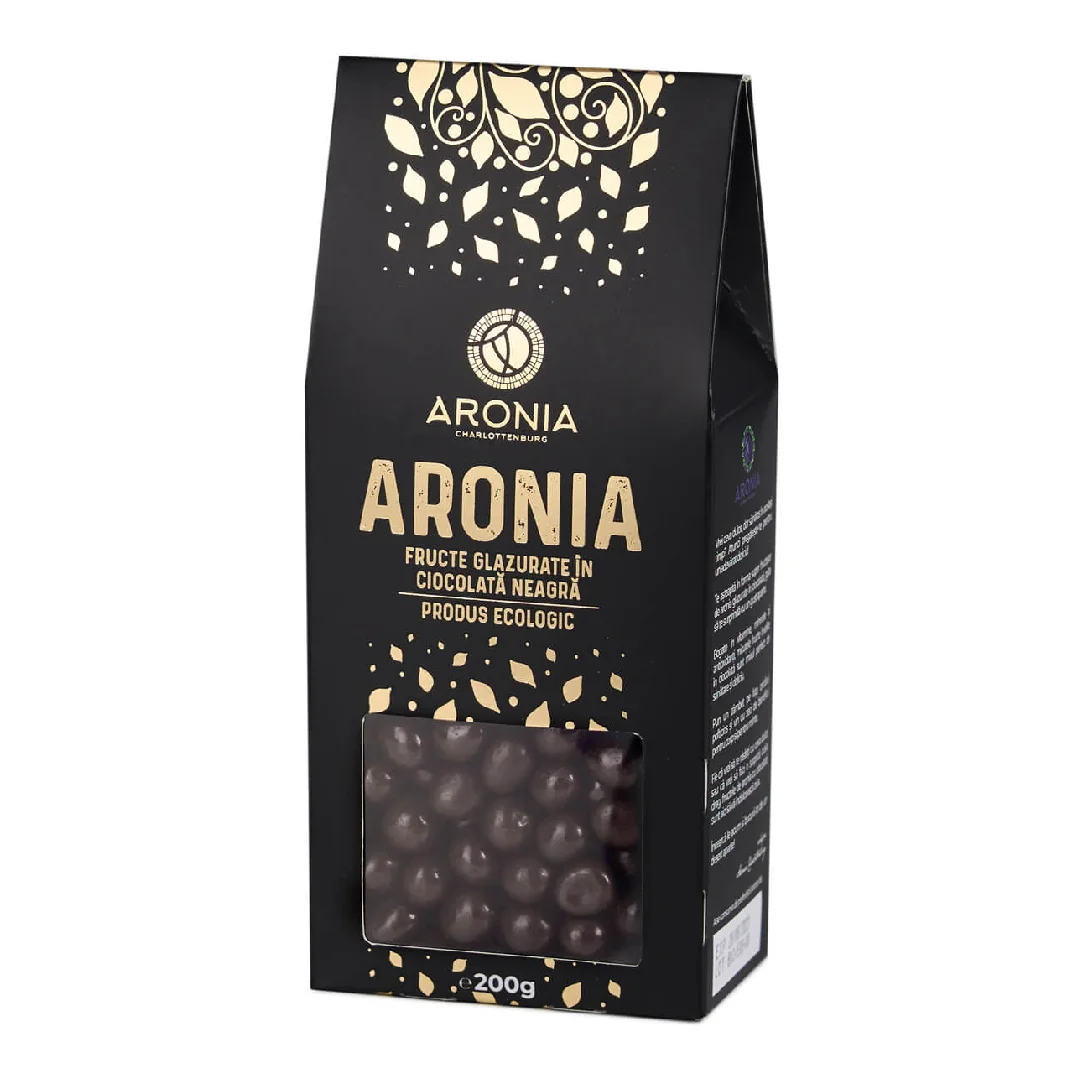 Fructe De Aronia Bio Glazurate Cu Ciocolata, 200g, Aronia Charlottenburg