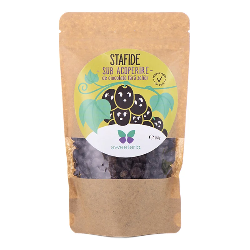 Stafide Drajate În Ciocolată, 250 g, Sweeteria