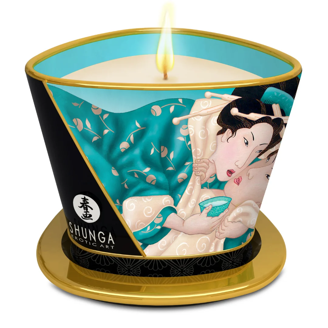 Lumanare Pentru Masaj Erotic Island Blossoms, 170ml, Shunga Erotic Art