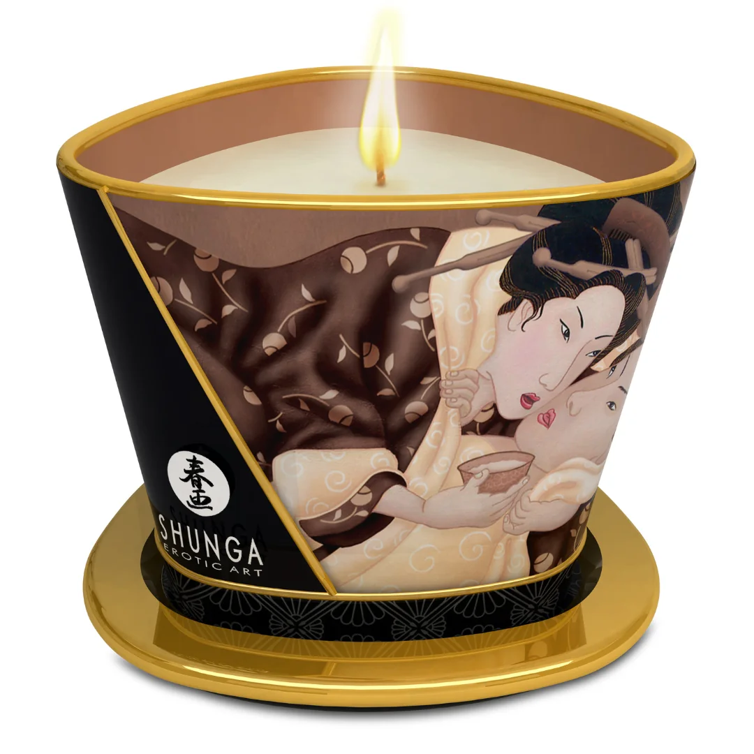 Lumanare Pentru Masaj Erotic Chocolate, 170 Ml, Shunga Erotic Art