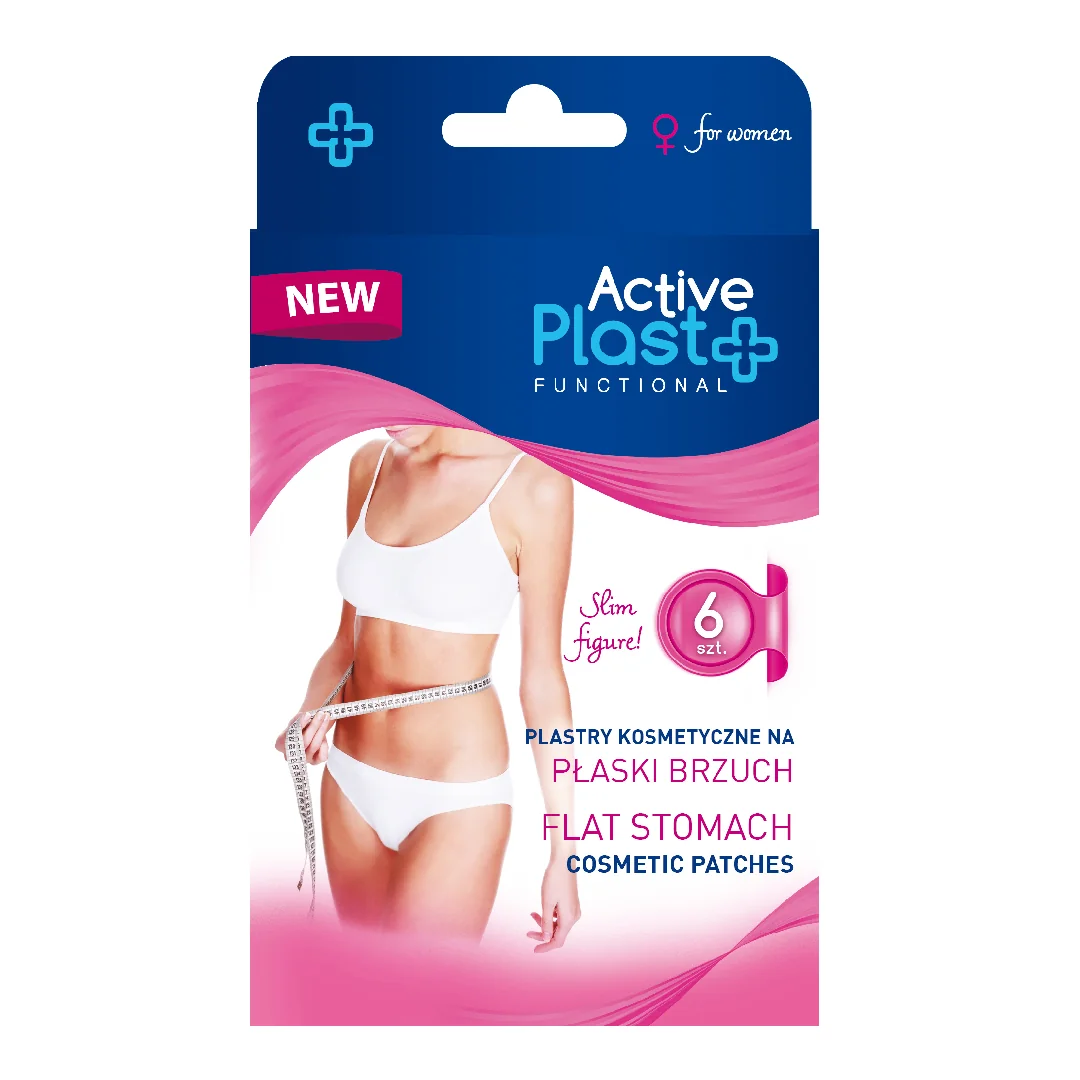 Plasturi Pentru Abdomen Plat, 6 Bucăți, ActivePlast