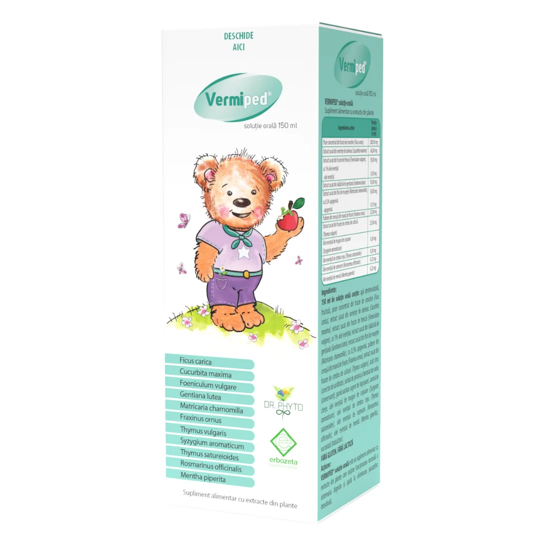 Sirop Vermiped, 150 Ml, Dr. Phyto