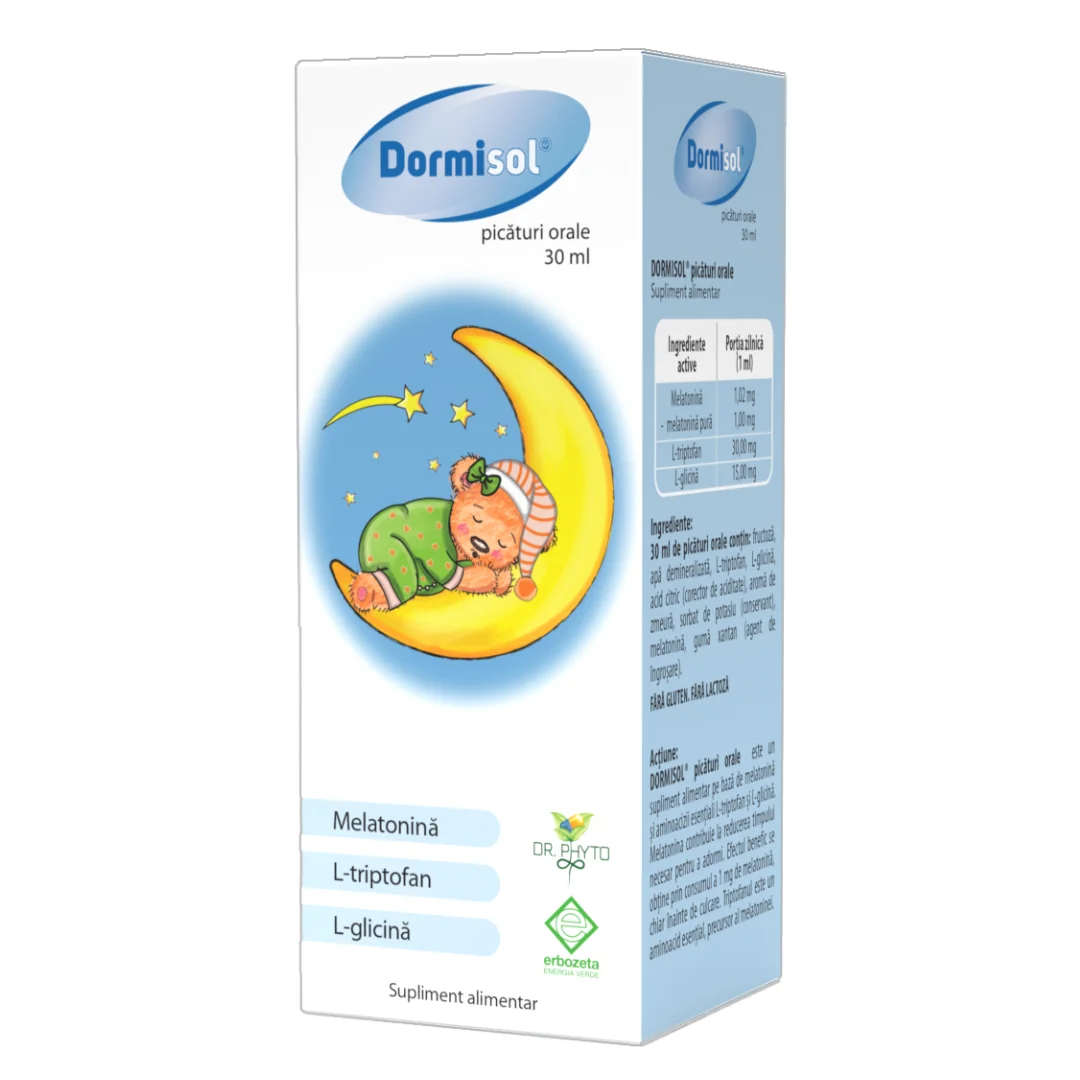Picături Orale Dormisol, 30 Ml, Dr. Phyto