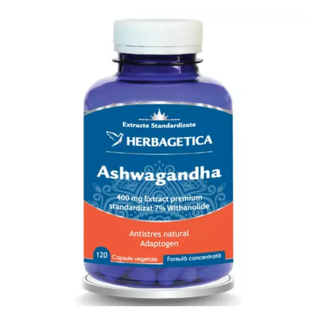 Ashwagandha, 120 Capsule, Herbagetica