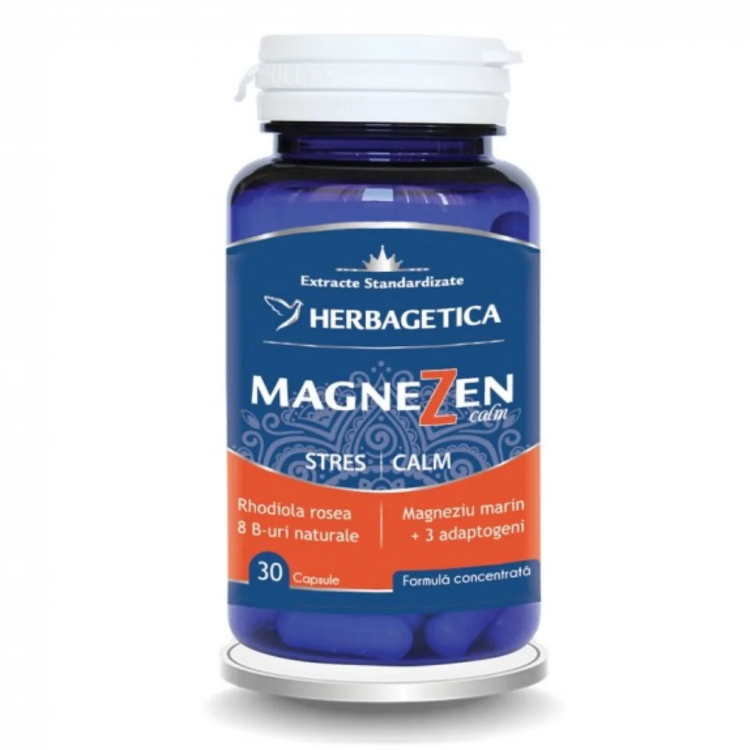 MagneZen Stres Calm, 30 Capsule Vegetale, Herbagetica