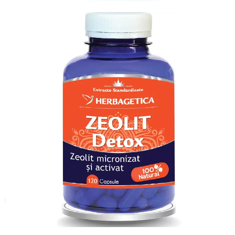 Zeolit Detox, 120 Capsule, Herbagetica