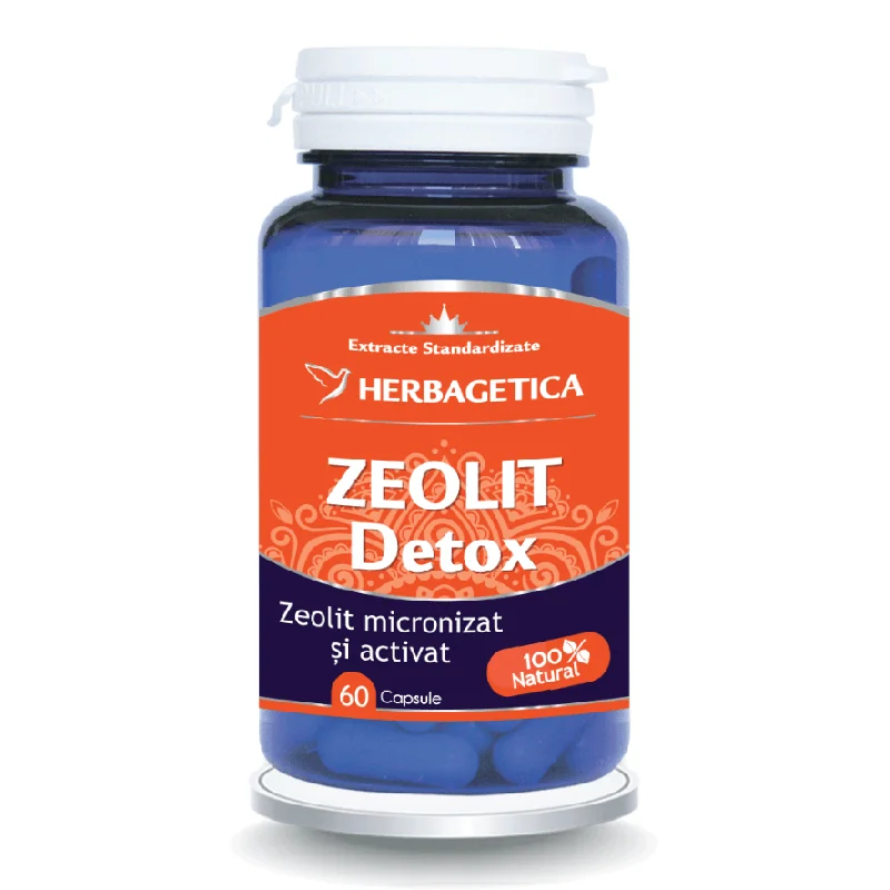 Zeolit Detox, 60 Capsule, Herbagetica