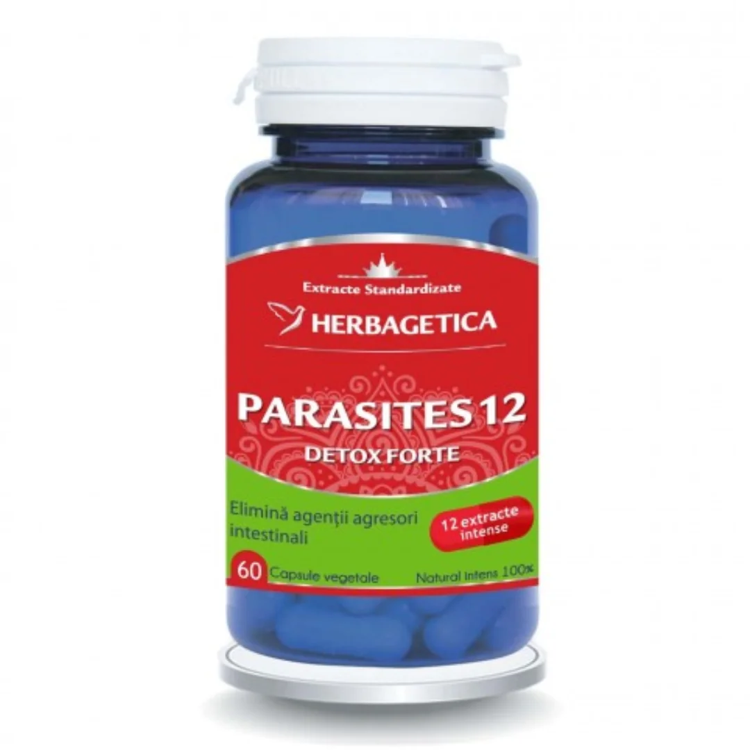 Parasites 12 Detox Forte, 60 Capsule, Herbagetica