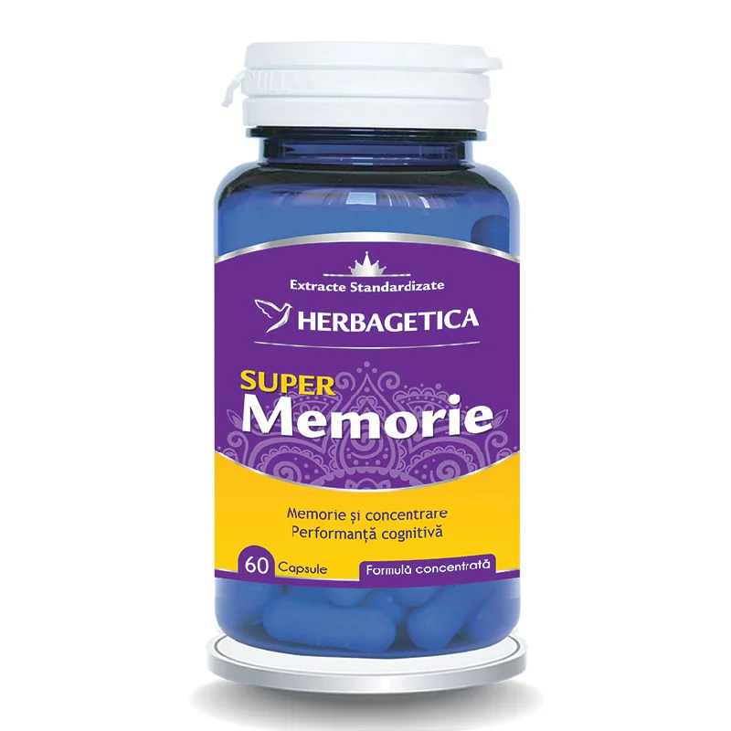 Super Memorie, 60 Capsule, Herbagetica