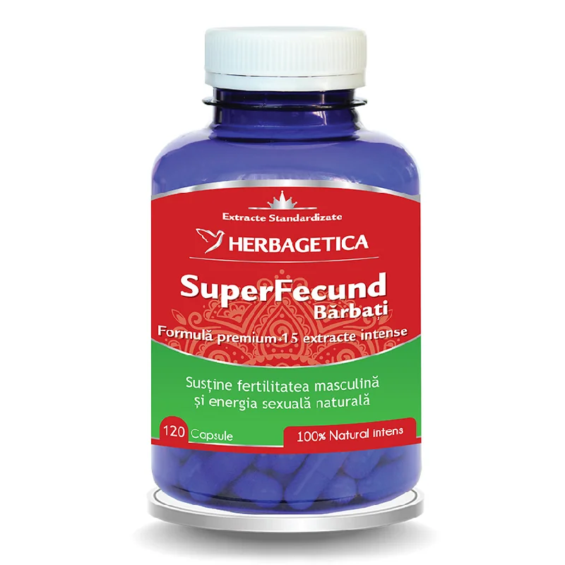 Superfecund Bărbați, 120 Capsule, Herbagetica