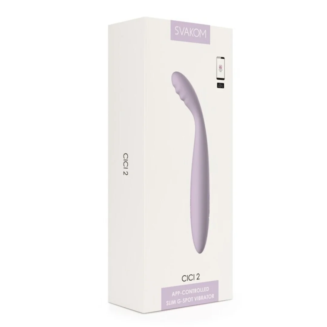 Vibrator Cici 2, Pastel Lilac, 1 Bucată, Svakom