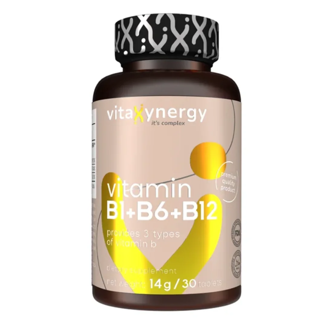 Vitamina B1, B6 Și B12, 30 Tablete, Vitaxynergy