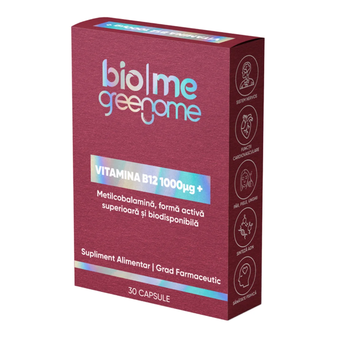 Vitamina B12 1000mcg, 30 Capsule, BIOME