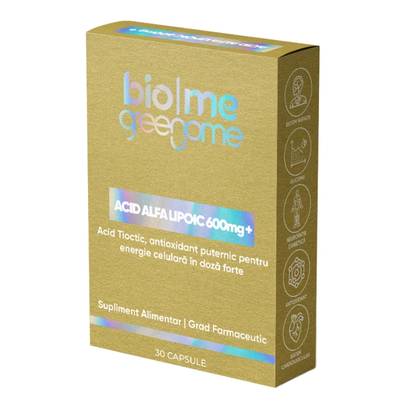 Acid Alfa Lipoic 600mg, 30 Capsule, Biome