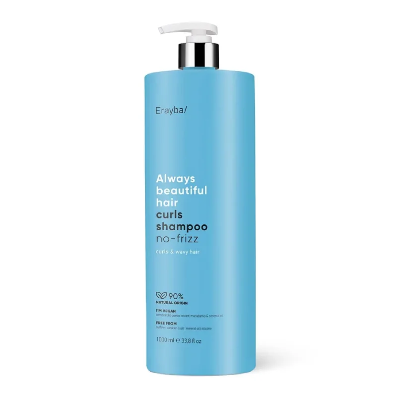 Sampon Profesional Pentru Par Cret Abh Curls No-Frizz, 1000ml, Erayba