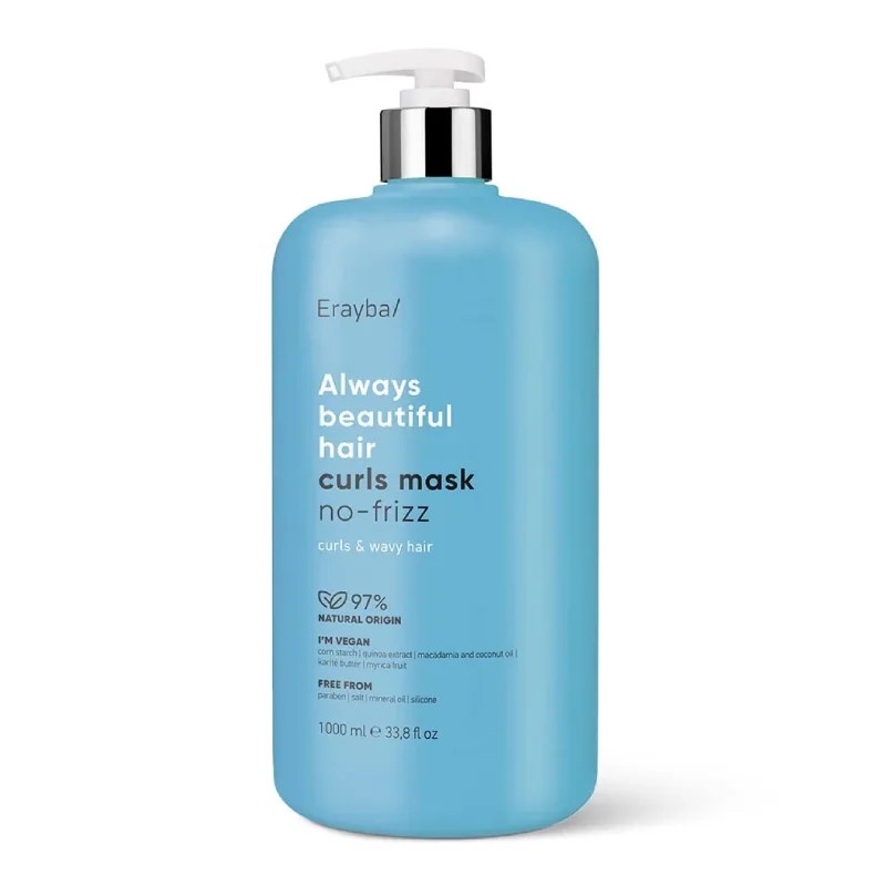 Masca Pentru Par Cret Abh Curls No-Frizz, 1000ml, Erayba