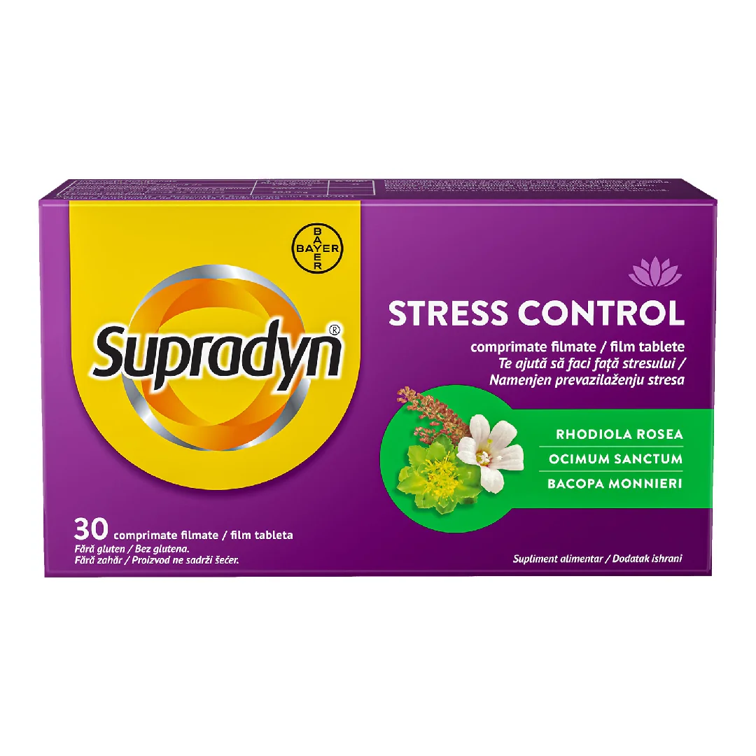 Supradyn Stress Control, 30 Comprimate Filmate, Bayer