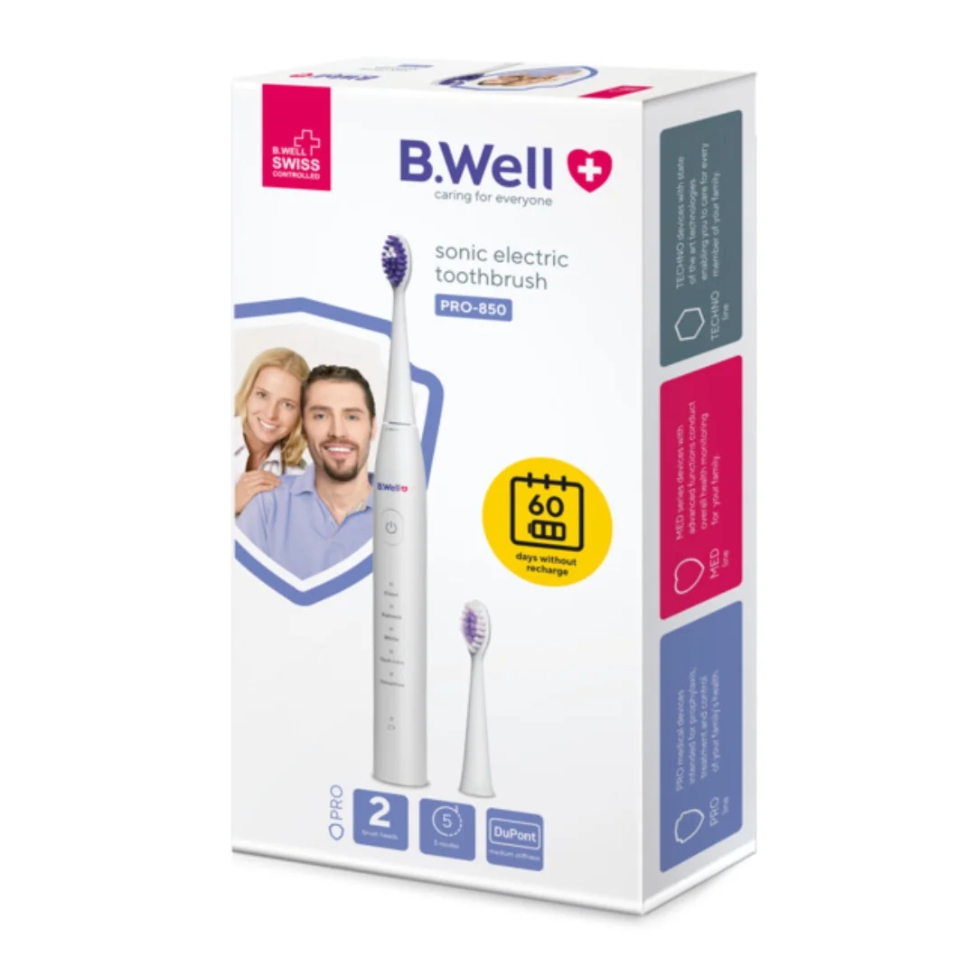 Periuta Electrica Sonica Pro-850 Alba, 1 Bucata, B.Well