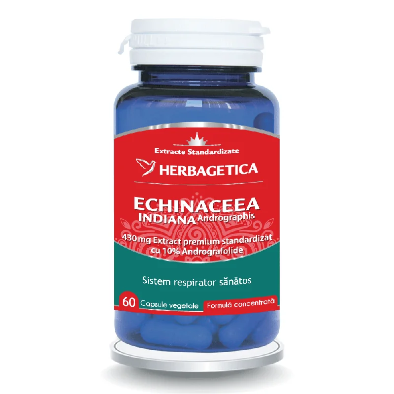 Echinaceea Indiana, 60 Capsule, Herbagetica