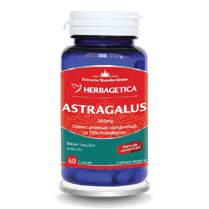 Astragalus, 500 Mg, 60 Capsule, Herbagetica