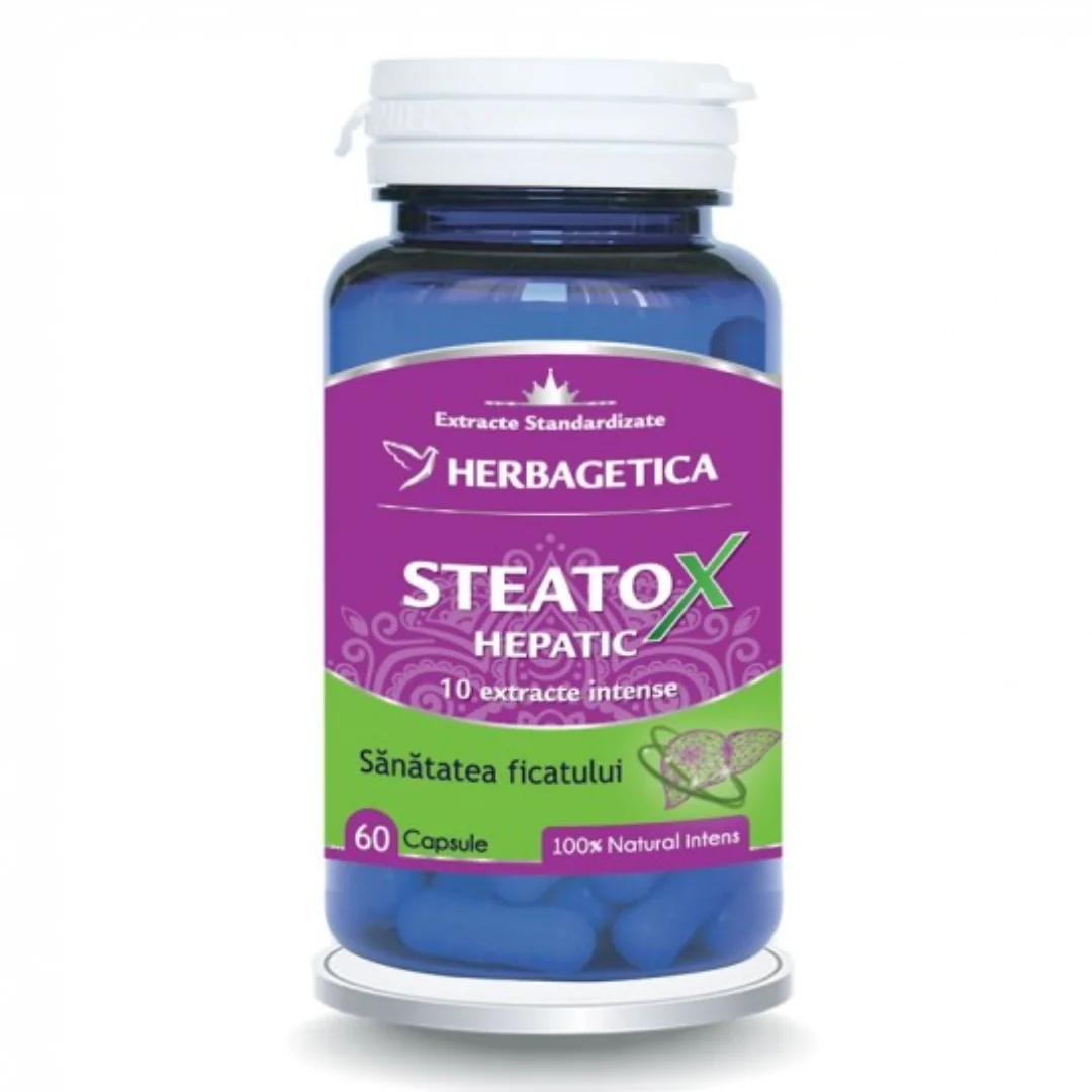 Steatox Hepatic, 60 Capsule, Herbagetica