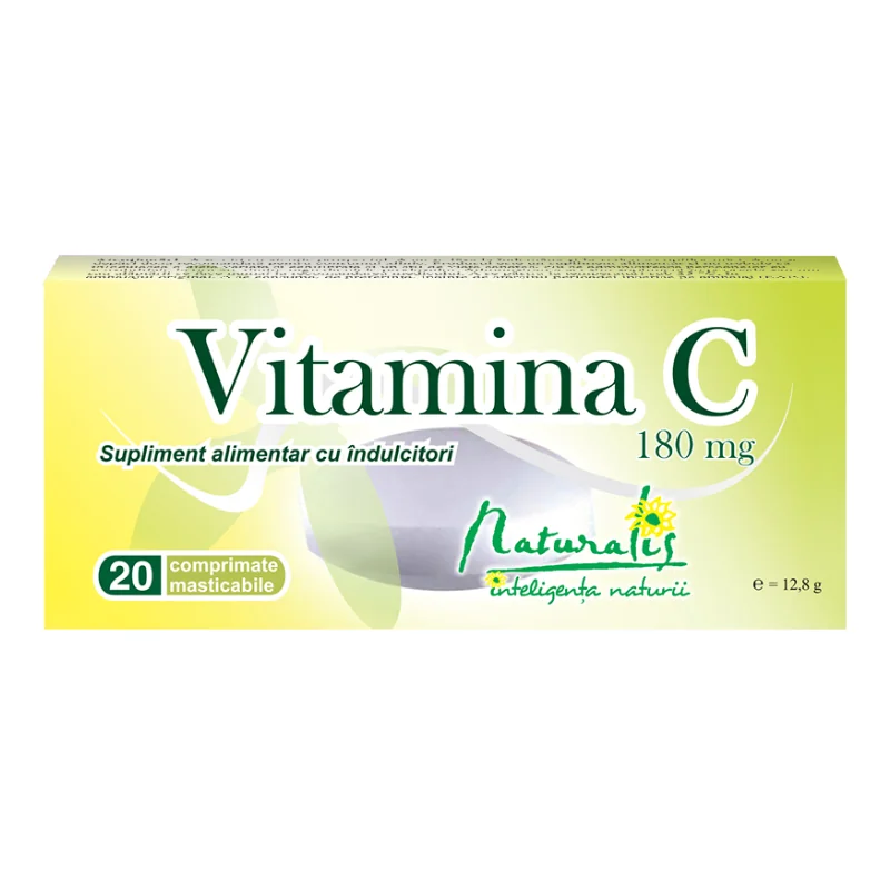 Naturalis Vitamina C 180mg, 20 Comprimate