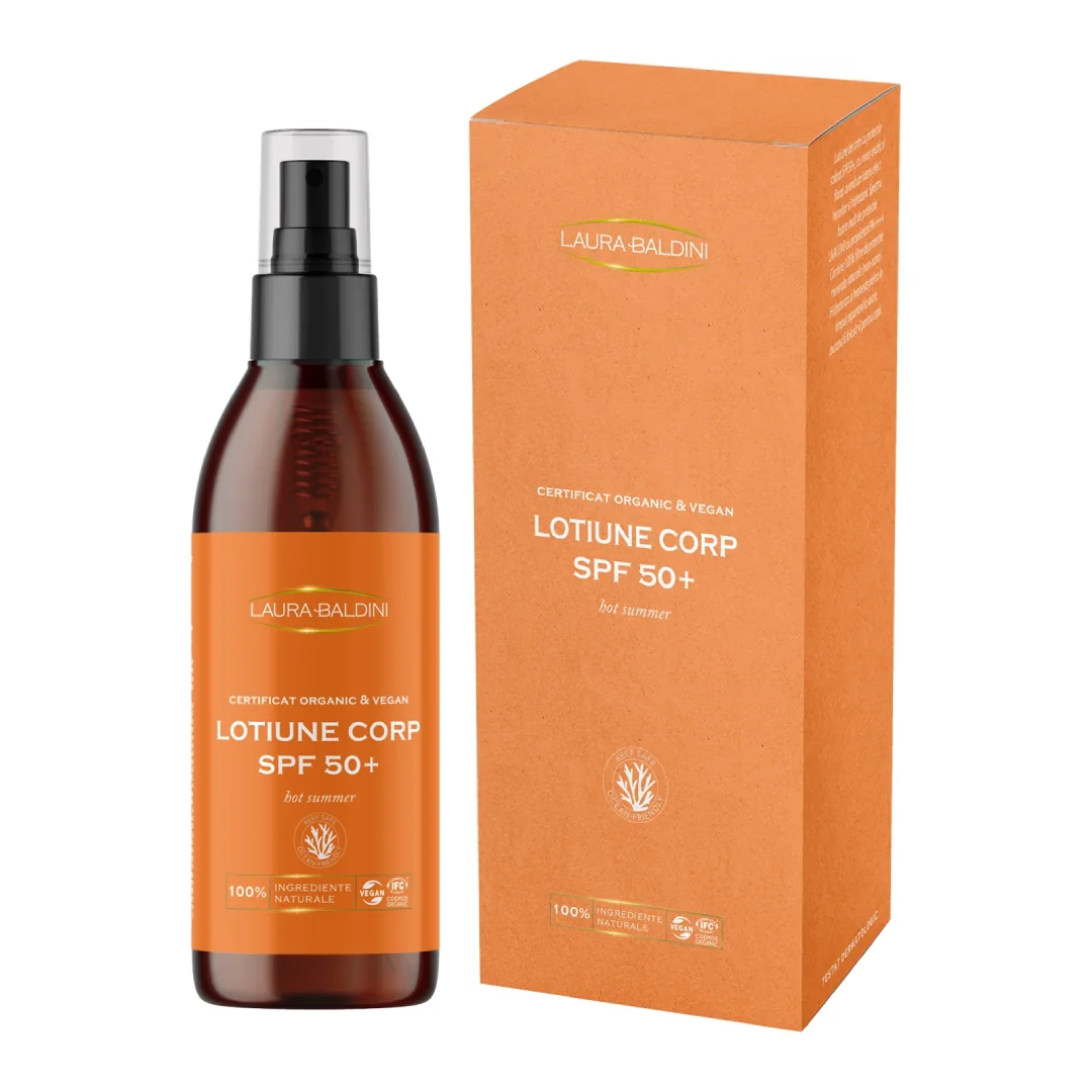 Lotiune Corp Spf50+ Hot Summer, 125 Ml, Laura Baldini