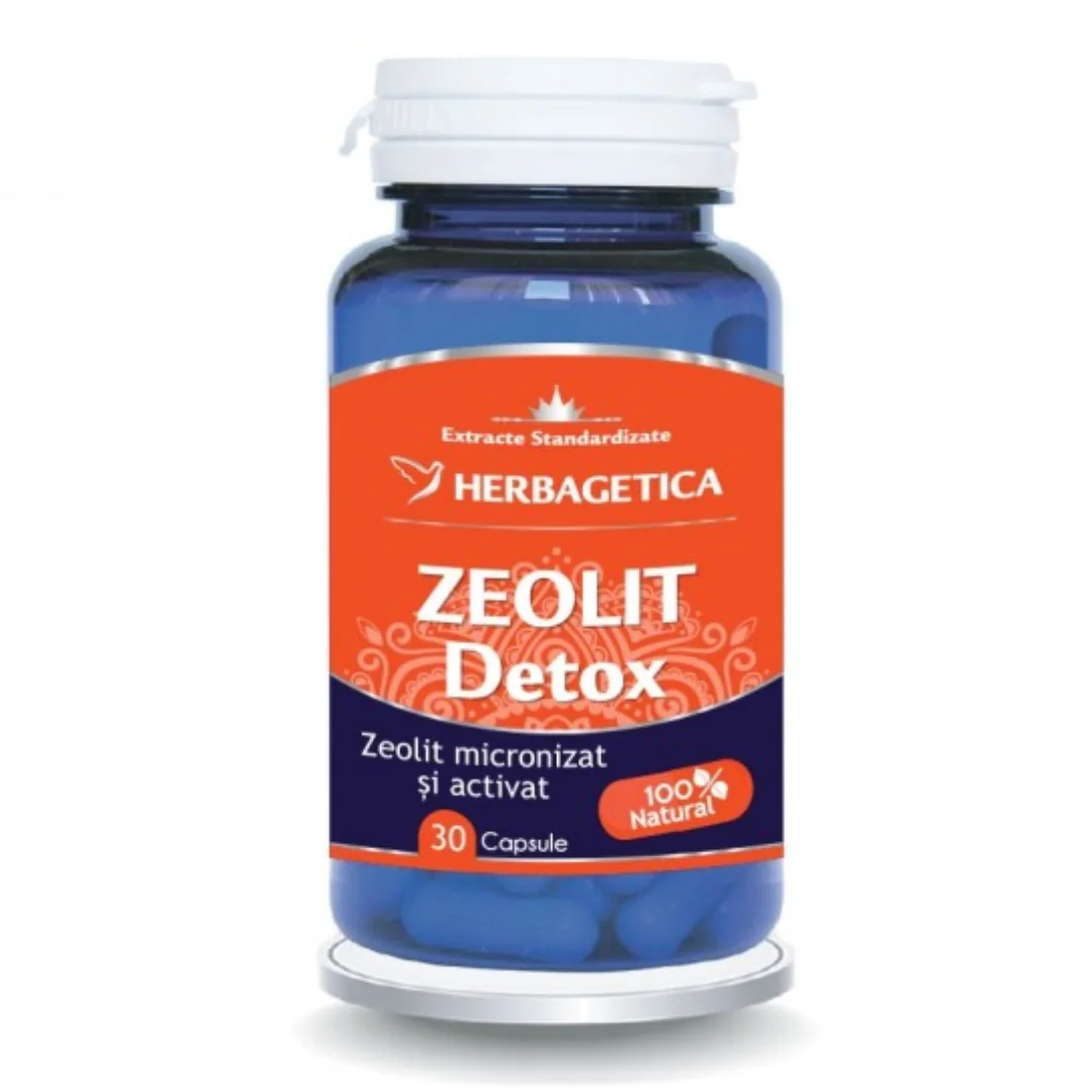 Zeolit Detox, 30 Capsule, Herbagetica