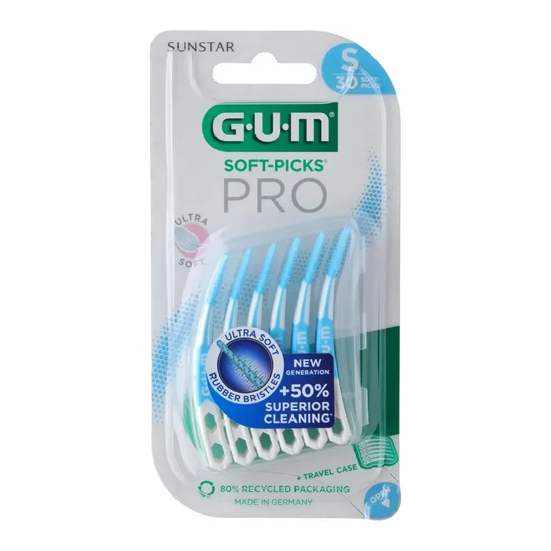 Periute Interdentare Ultra Soft Picks Pro, S, 30 Bucăți, Sunstar Gum