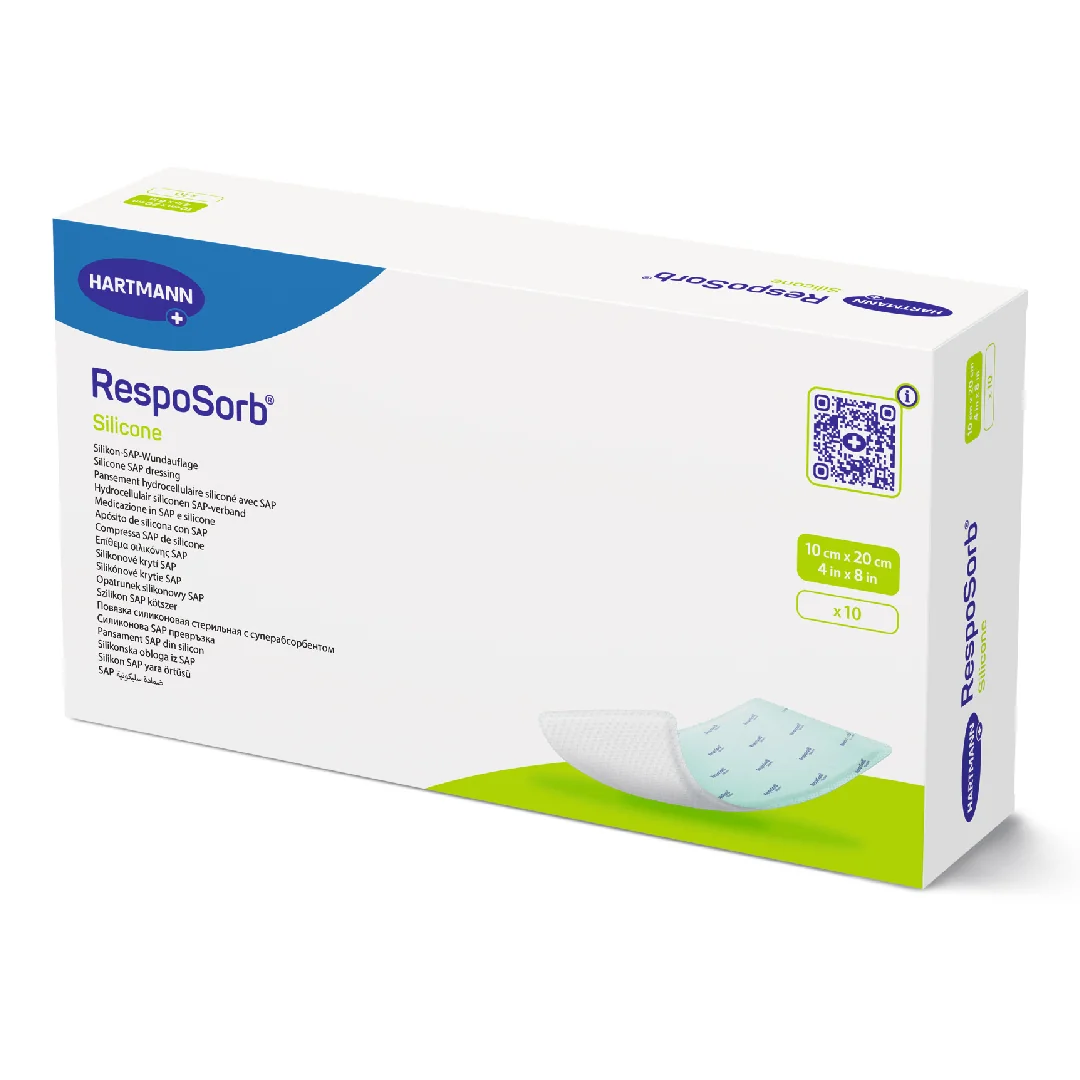Pansament Resposorb Silicone 10*20 Cm, 10 Bucăți, Hartmann