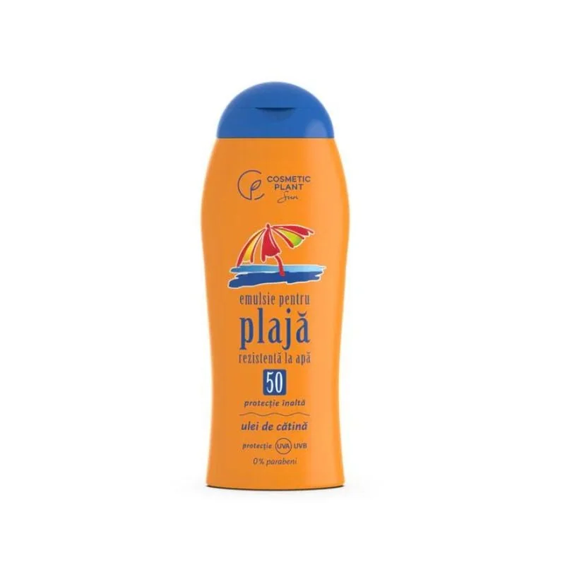 Emulsie Plaja Cu Ulei De Cătină, SPF50, 200 Ml, Cosmetic Plant