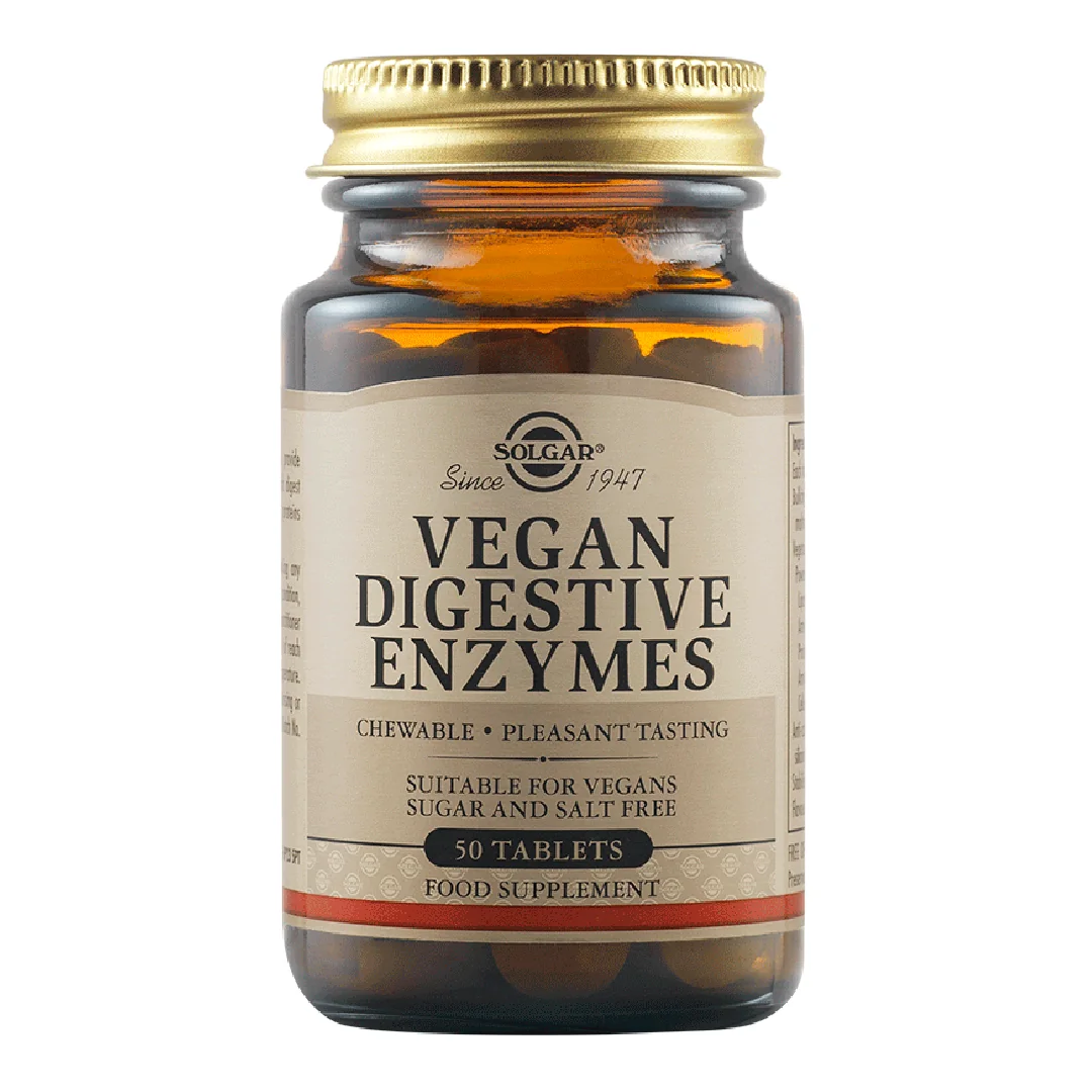 Vegan Digestive Enzymes, 50 Capsule, Solgar