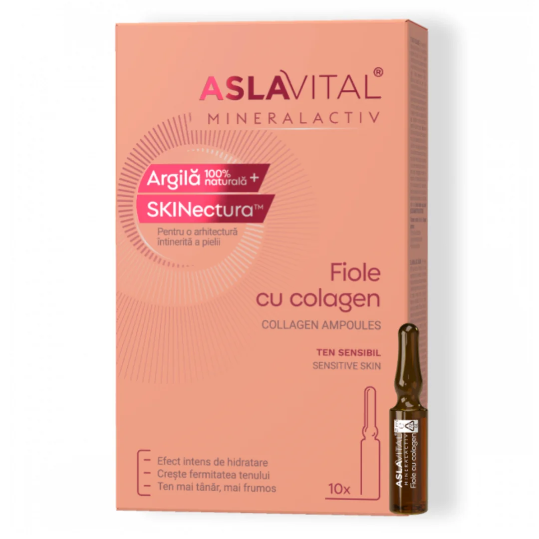 Fiole Cu Colagen Mineralactiv, 10 Fiole * 2 Ml, Aslavital
