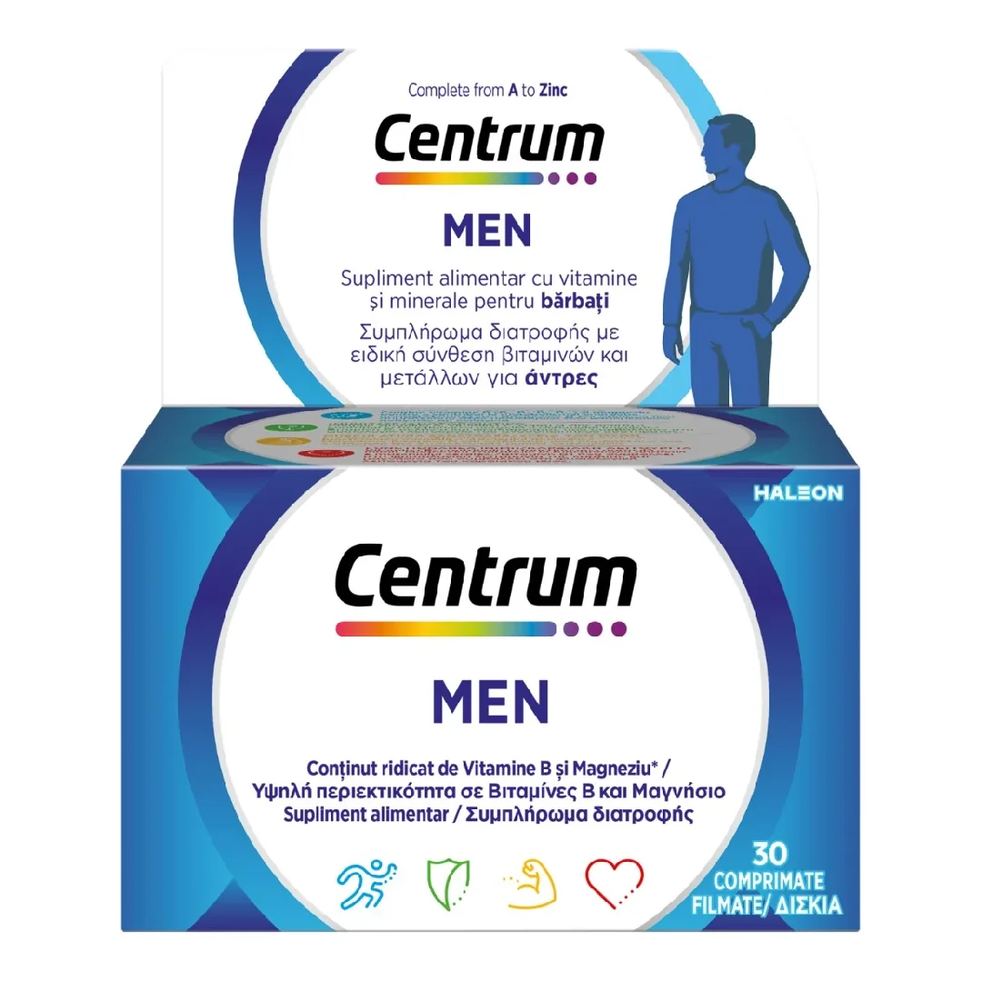 Centrum Complet De La A La Z Pentru Barbati, 30 Comprimate