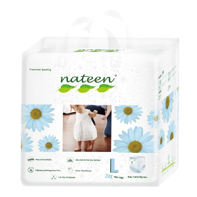 Scutece Pants Premium Line, 3D Flex&Fit, Nr.4, 9-14 Kg, 20 Bucati, Nateen