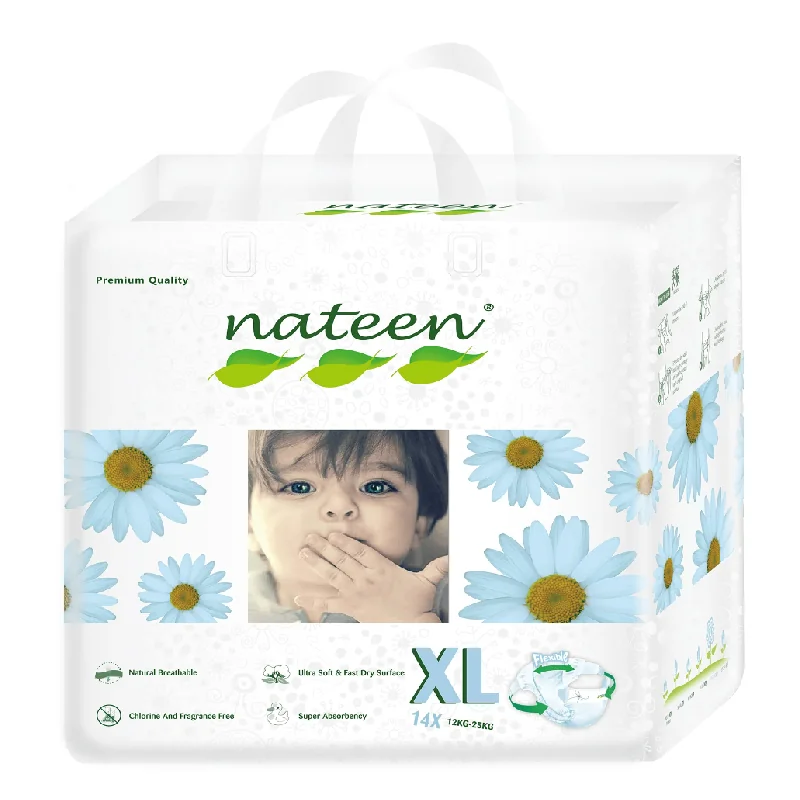 Scutece Hipoalergenice Flex&Fit Premium, Xl, Nr.5, 10-20kg, 14 Bucati, Nateen