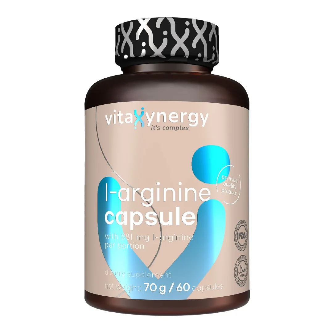 L-Arginina, 60 Capsule, Vitaxynergy