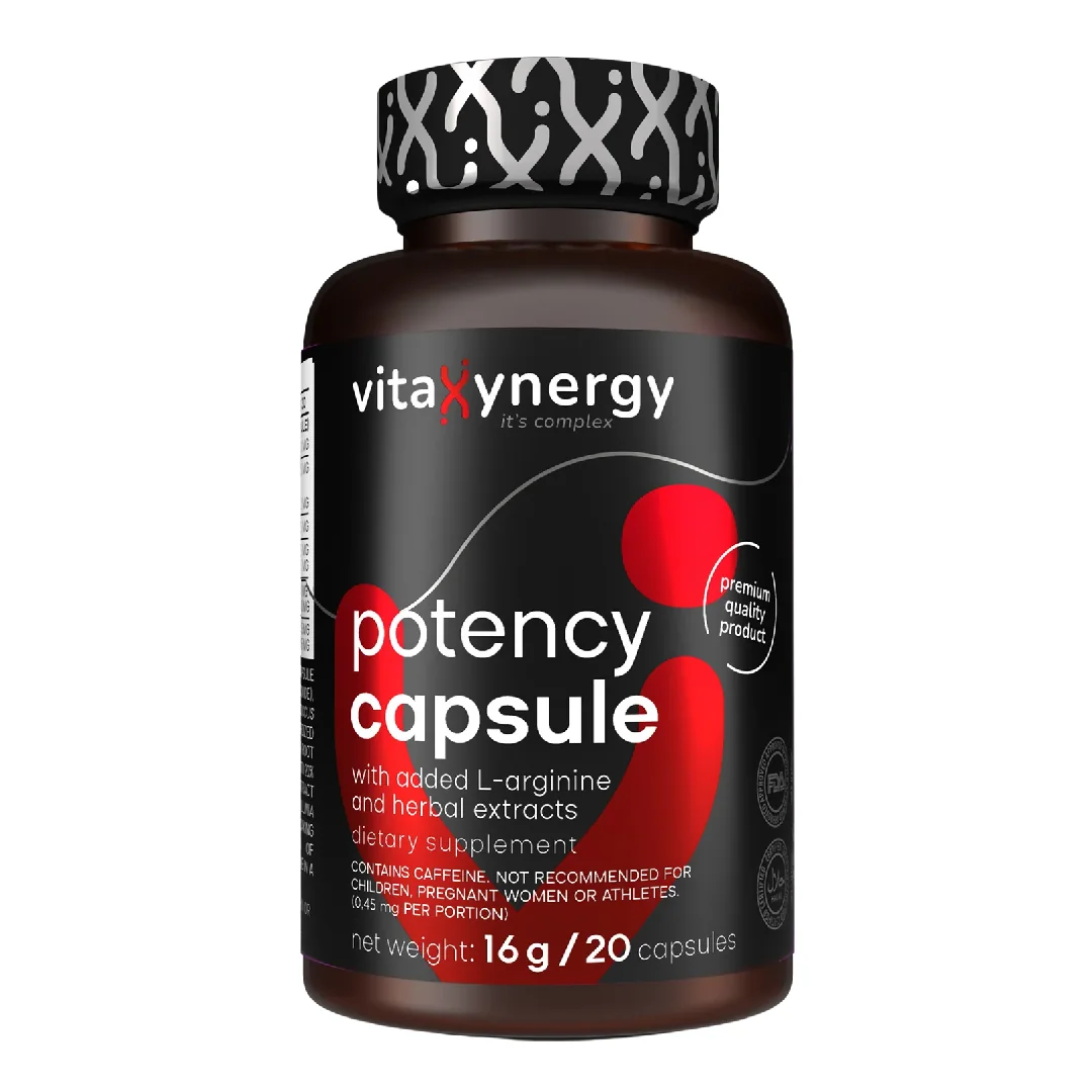 Vitamine Pentru Stimularea Potentei, 20 Capsule, Vitaxynergy
