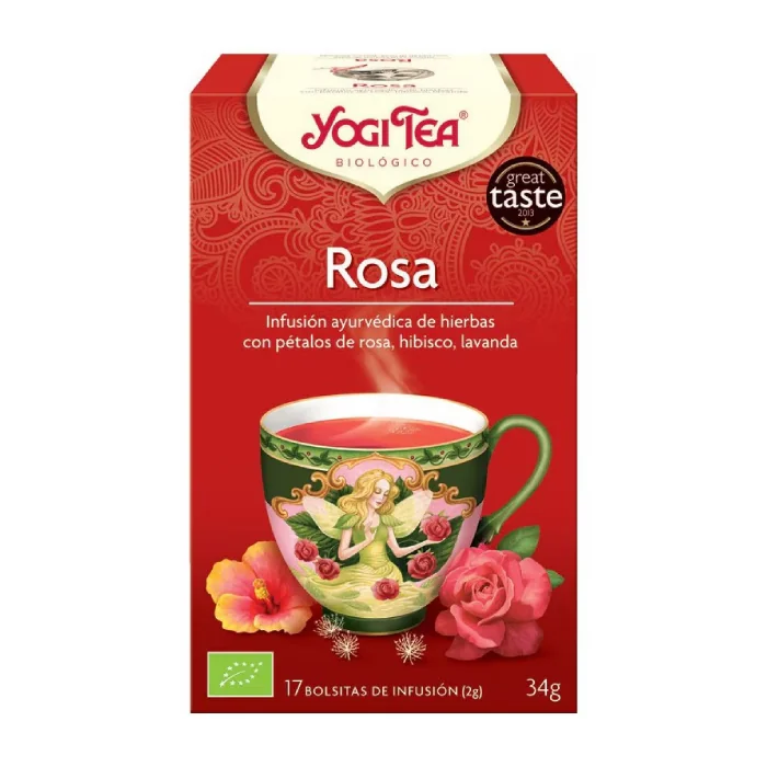 Ceai Bio Rose, 17 Plicuri, Yogi Tea