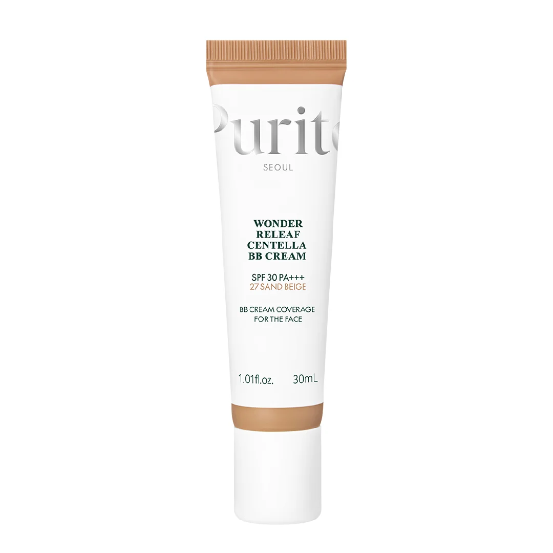 Crema Bb Multifunctionala Cu Spf 30 Pa+++, 27 Sand Beige, Wonder Releaf Centella, 30 Ml, Purito