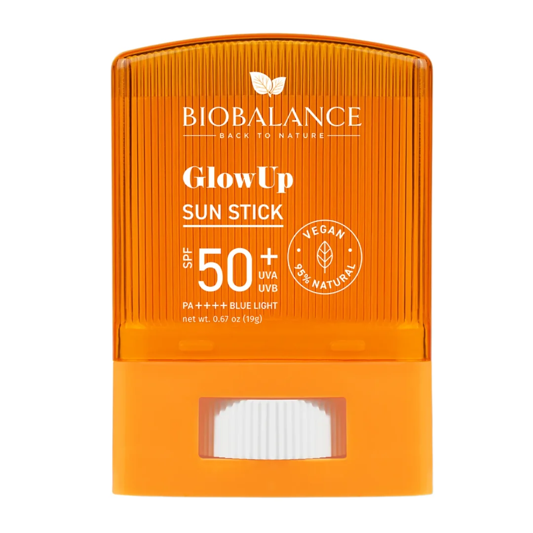 Stick Protecție Solară SPF 50+ UVA & UVB, PA++++ Blue Light, Glow Up, 19g, Bio Balance