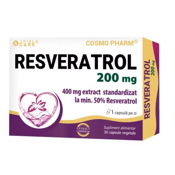 Resveratrol, 200 Mg, 30 Capsule, Cosmo Pharm