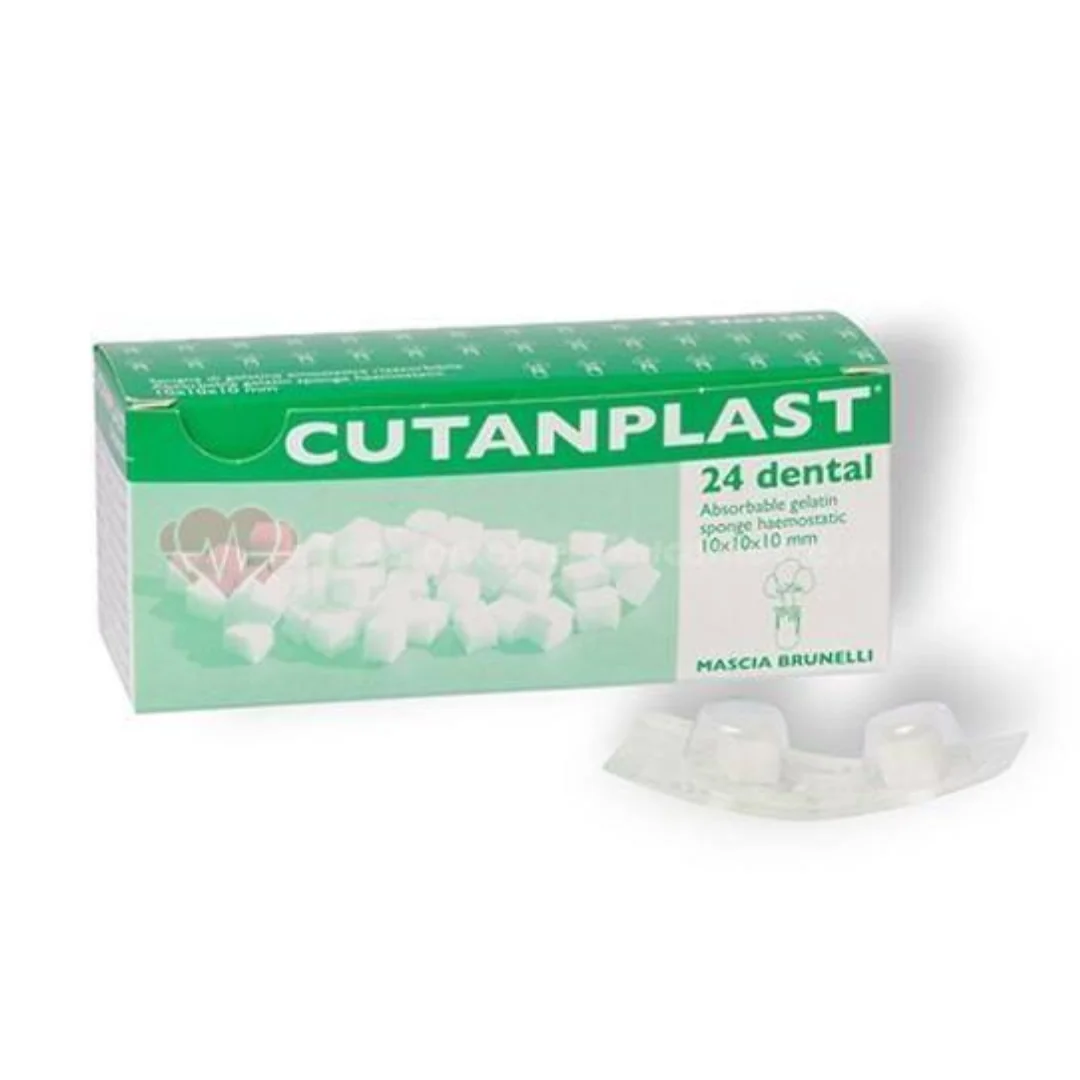Burete Hemostatic 10x10x10mm, 24 Bucăți, Cutanplast