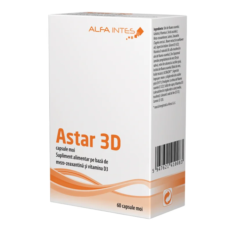 Astar 3D, 60 Capsule, Alfa Intens