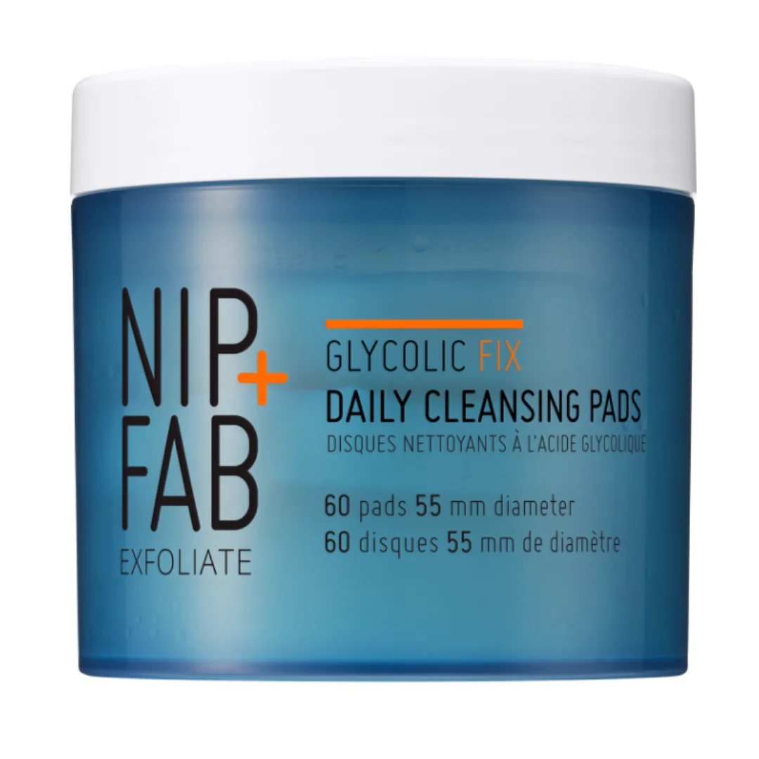 Dischete Exfoliante Glycolic Fix, 60 Bucați, Nip+Fab