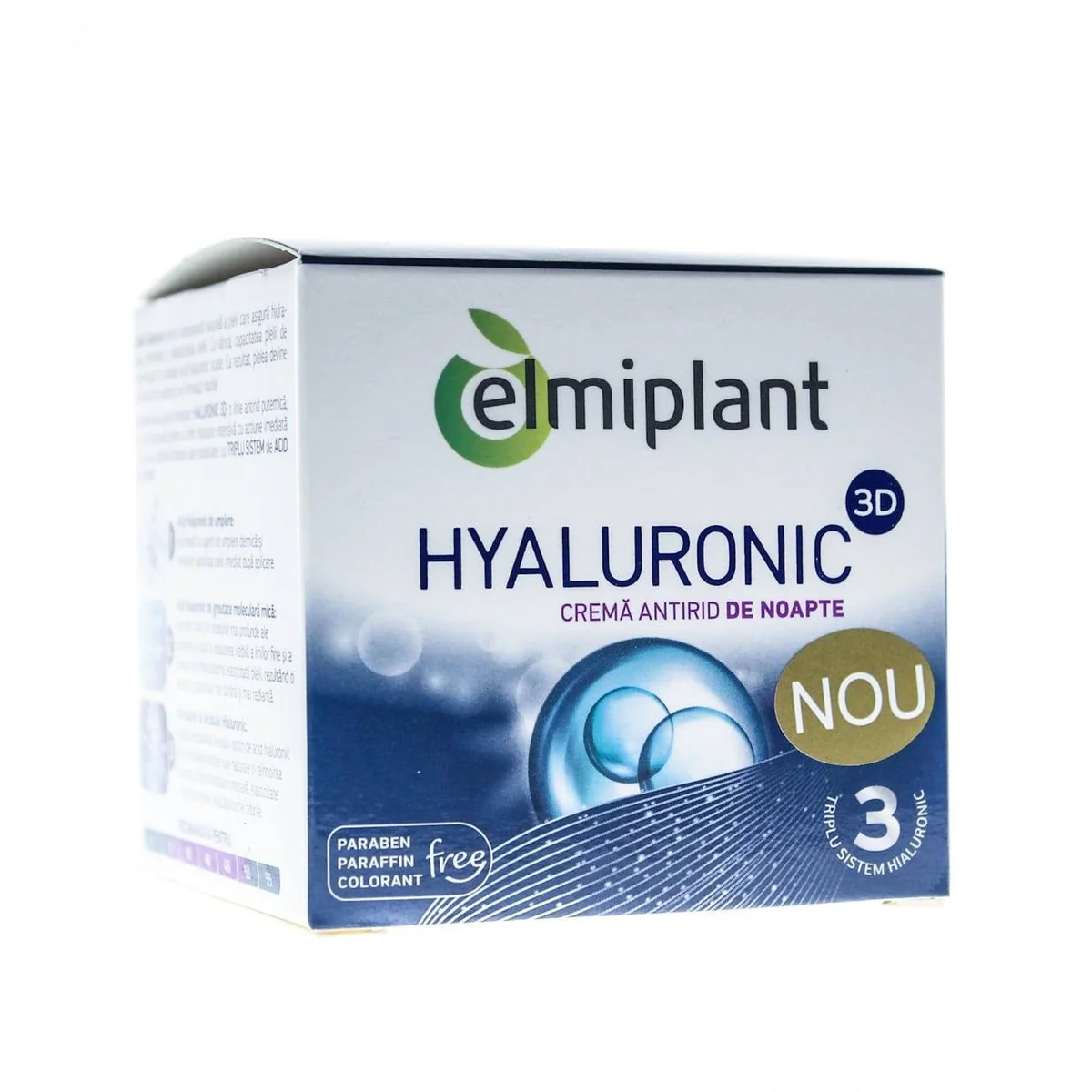 Elmiplant Crema Ten De Noapte Cu Acid Hialuronic, 50 Ml