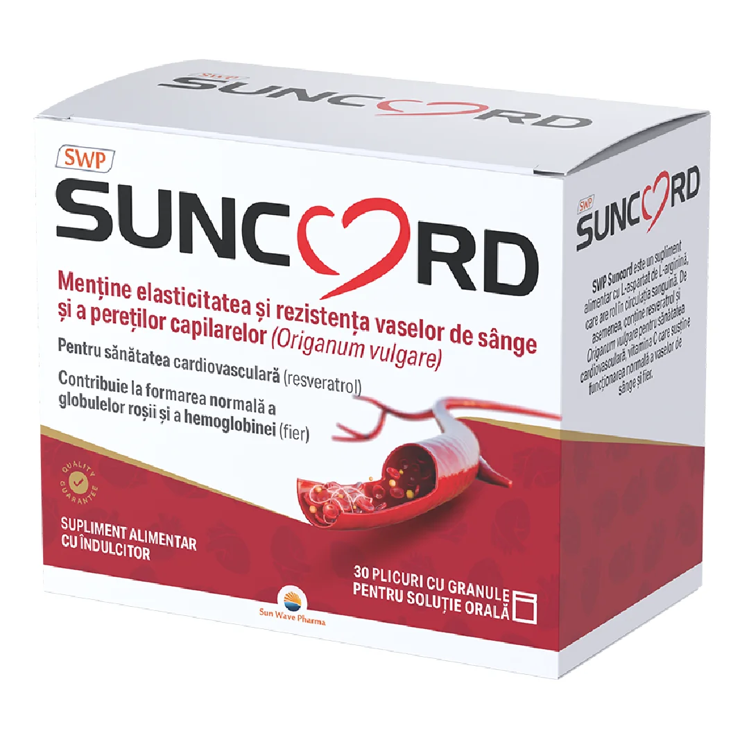 Suncord, 30 Plicuri, Sun Wave Pharma