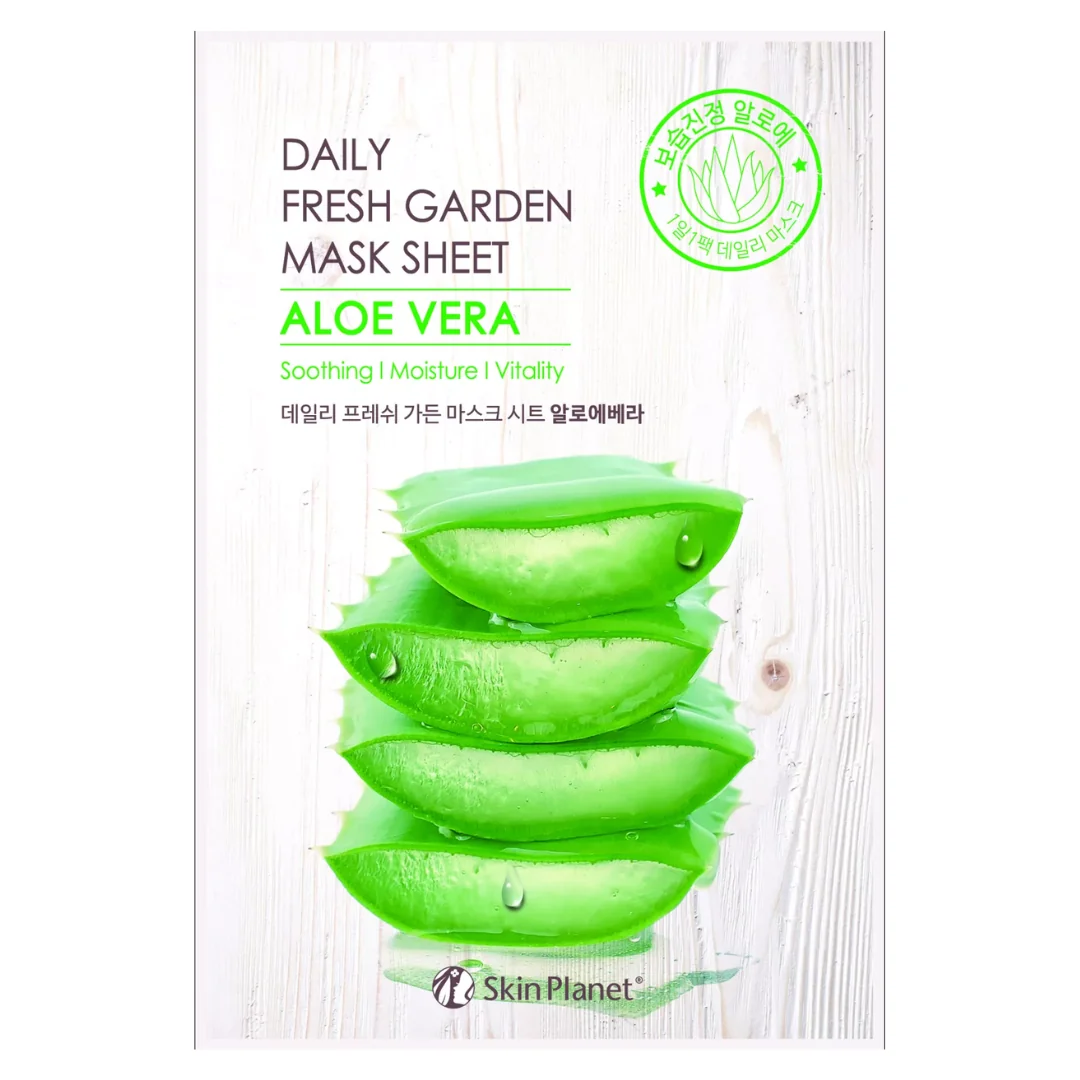 Masca Pentru Ten Cu Aloe Vera Skin Planet, 25g, Mijin Cosmetics