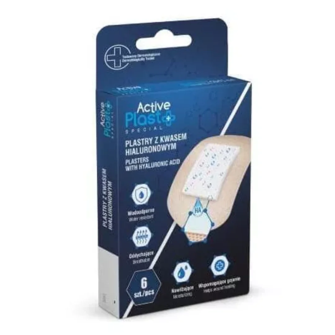 Plasturi Cu Acid Hialuronic, 6 Bucăți, ActivePlast
