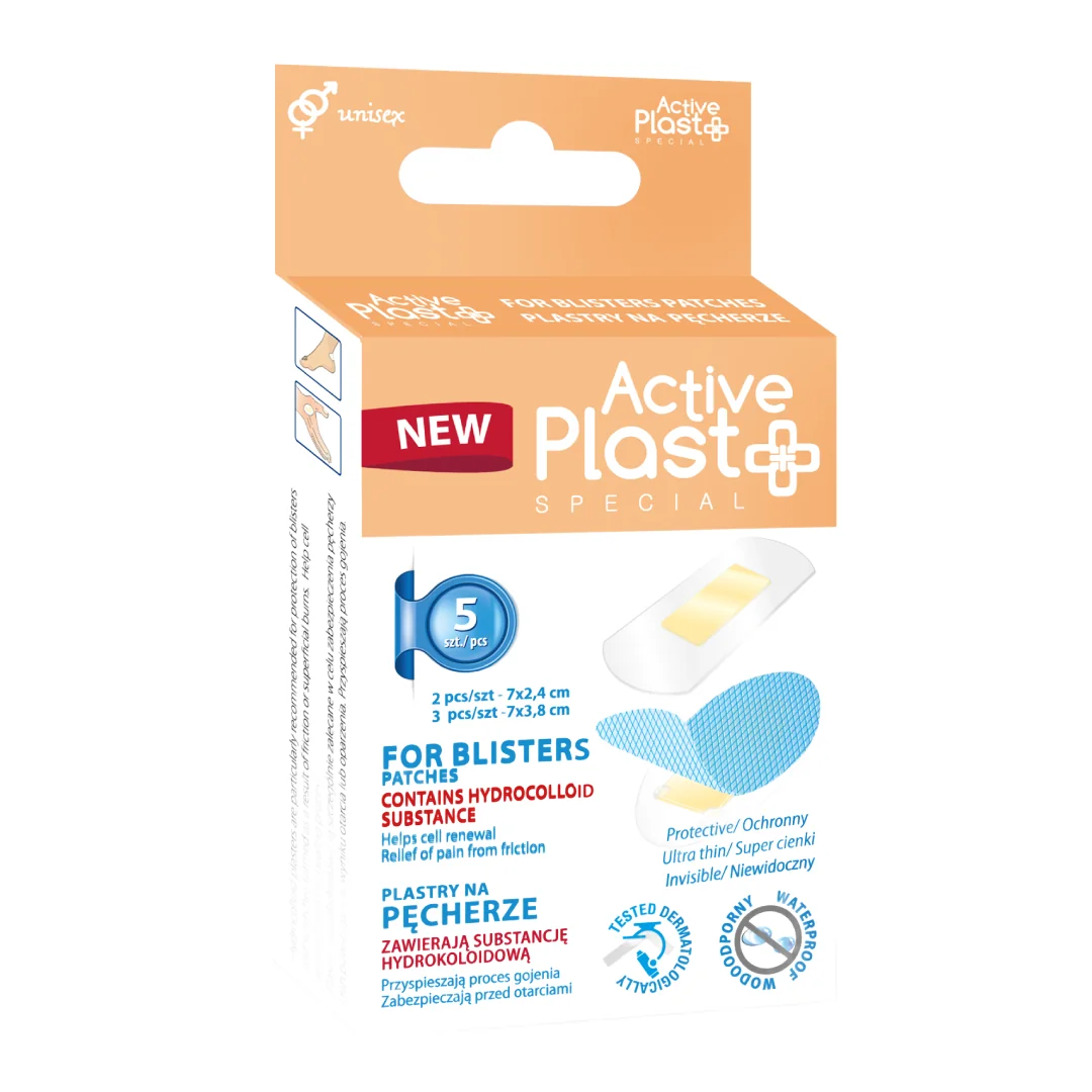 Plasturi Pentru Bășici, 5 Bucăți, ActivePlast